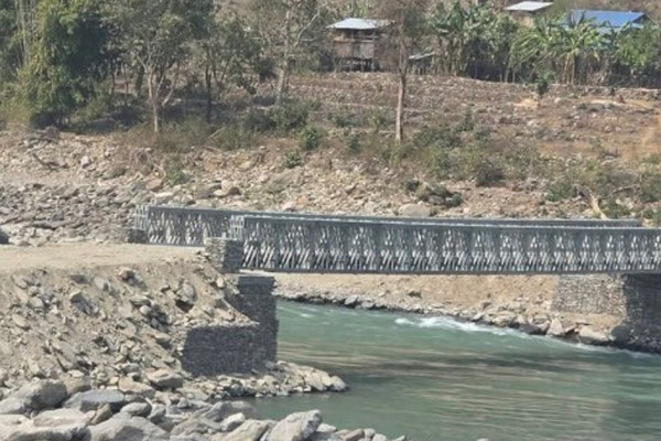 बंशीलाघाटमा बेलिब्रिज सञ्चालन: खोटाङ र भोजपुरको तराईसँग सोझो सम्पर्क स्थापना