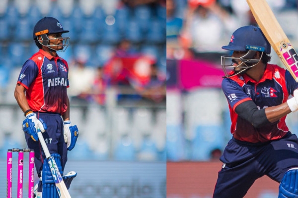 नेपाललाई दोहोरो झड्का: जमेका ब्याटर रोहित र आसिफ पेभेलियन फर्किए, ४ बलमै २ विकेट पतन