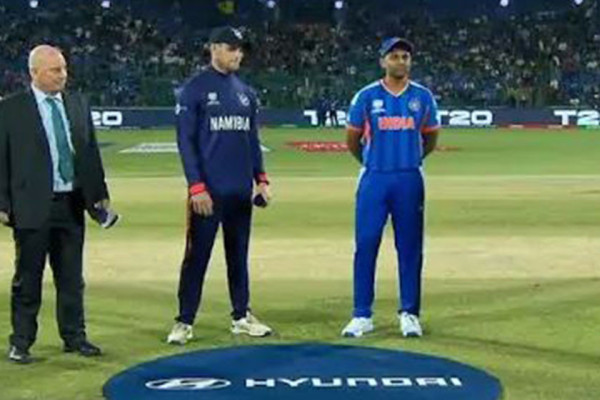 टी-२० विश्वकप : नामिबियाले टस जित्यो, भारतले पहिले ब्याटिङ गर्ने