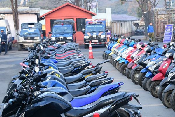 काठमाडौंबाट चोरी भएका ५३ मोटरसाइकल फेला