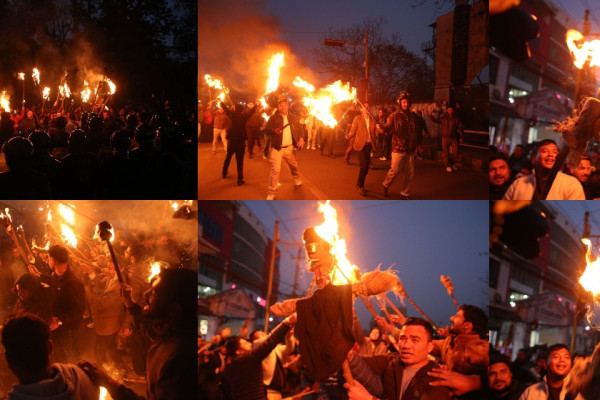 अनेरास्ववियुले जलायो बालेन्द्र शाहको पुत्ला (तस्बिरहरू)