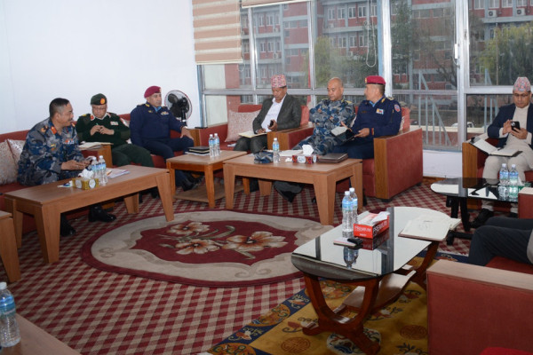 गृहमा केन्द्रीय सुरक्षा समितिको बैठक जारी