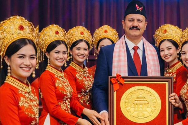 क्षितिज नाट्य प्रतिष्ठानका अध्यक्ष कल्पितलाई भियनामले गर्‍यो सम्मान