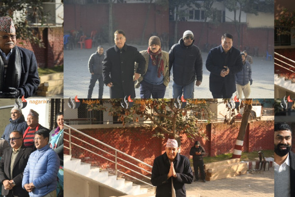 केन्द्रीय कार्यसमिति बैठकका लागि सानेपामा कांग्रेस नेताहरू जुट्दै (तस्बिरहरू)