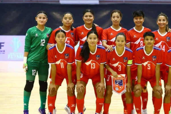 साफ फुटसल च्याम्पियनसिप : नेपाल श्रीलंकासँग खेल्दै