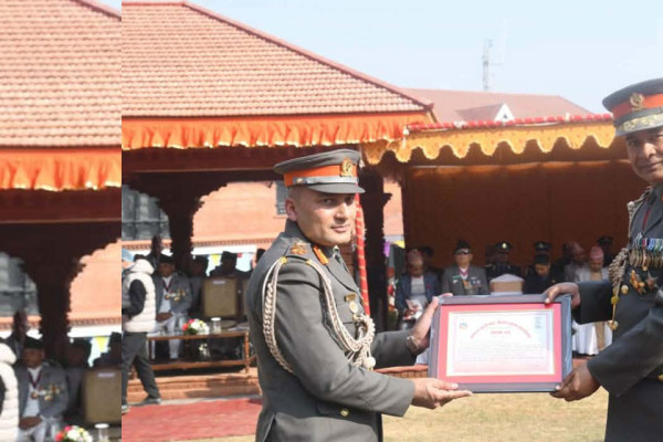 सशस्त्रको रजत महोत्सवमा उत्कृष्ट मिडिया समन्वय पुरस्कार थापालाई