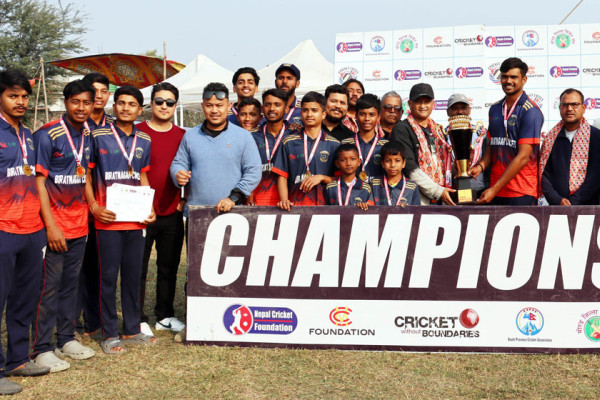 विराटनगरले नै जित्यो ‘विराटनगर क्रिकेट लिग’को उपाधि