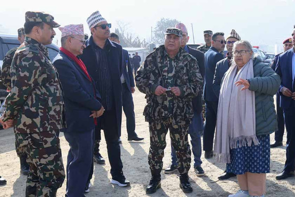 प्रधानमन्त्री कार्कीले गरिन् निर्माणाधीन काठमाडौं–तराई द्रुतमार्गको निरीक्षण