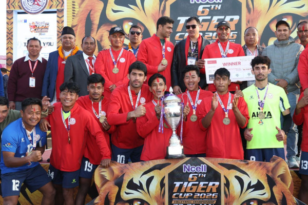 टाईगर कप भलिबलको उपाधि गण्डकीलाई