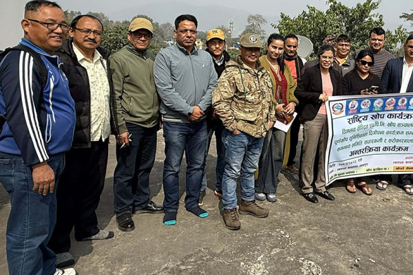 उदयपुरका ३ हजार ८४८ किशोरीलाई पाठेघरको मुखको क्यान्सरविरुद्ध खोप दिइँदै