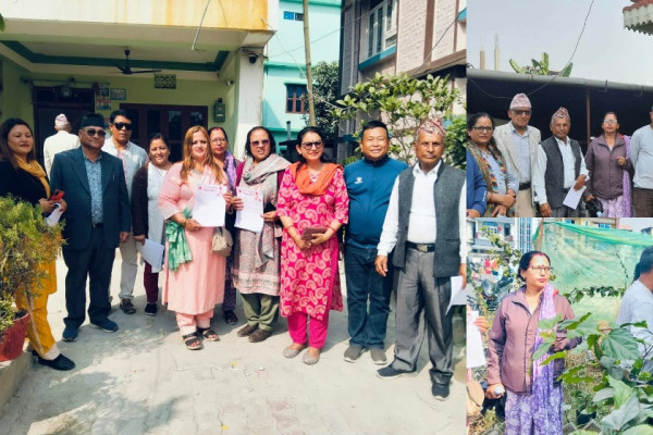 झापा-५ : एकै पटक हजारौँ एमाले कार्यकर्ता जनताका घरघरमा