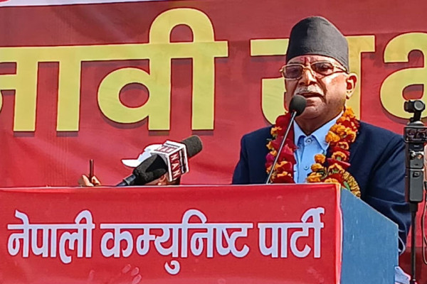 रोल्पामा प्रचण्डले भने: वर्षमानलाई जिताएर पठाए कामको जिम्मा आफैं लिने