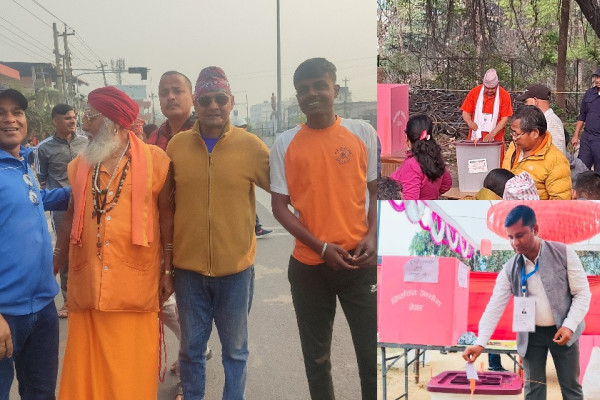 बाँकेमा शान्तिपूर्ण मतदान जारी: तीन लाख ५० हजार बढीले मतदान गर्दै