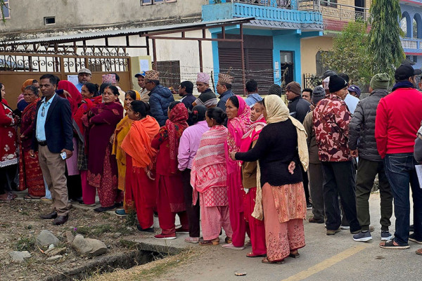 विभिन्न जिल्लामा बढ्दो मतदान, मुगुमा ४२ प्रतिशत मत खस्यो