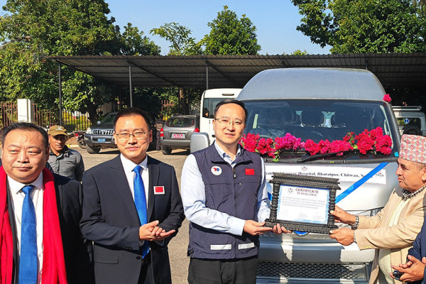 क्यान्सर अस्पताललाई चिनियाँ सहयोग