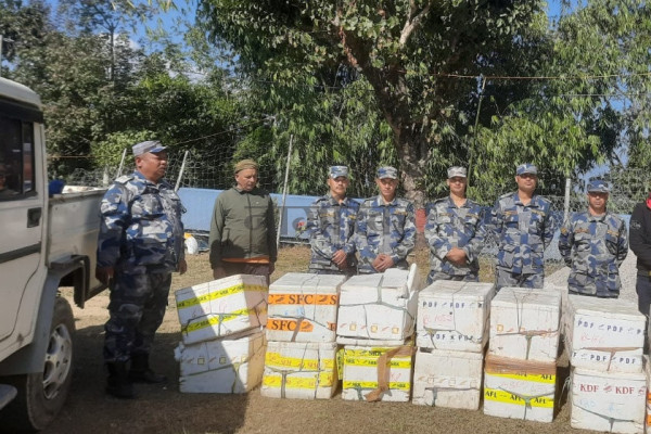 प्रतिबन्धित ६३० किलो भारतीय माछा नष्ट